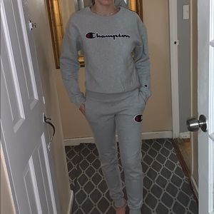 Champion grey tracksuit XS